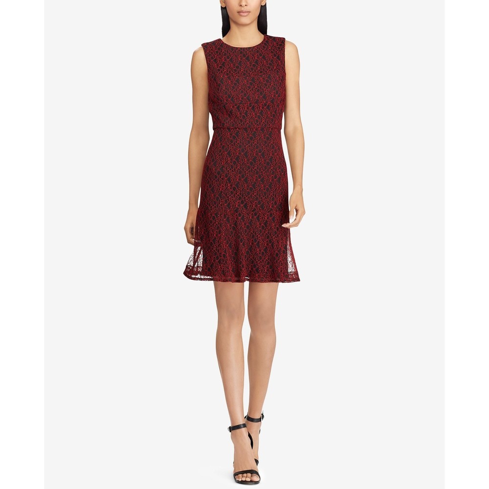 American Living Womens Ellie a line Lace Dress-8